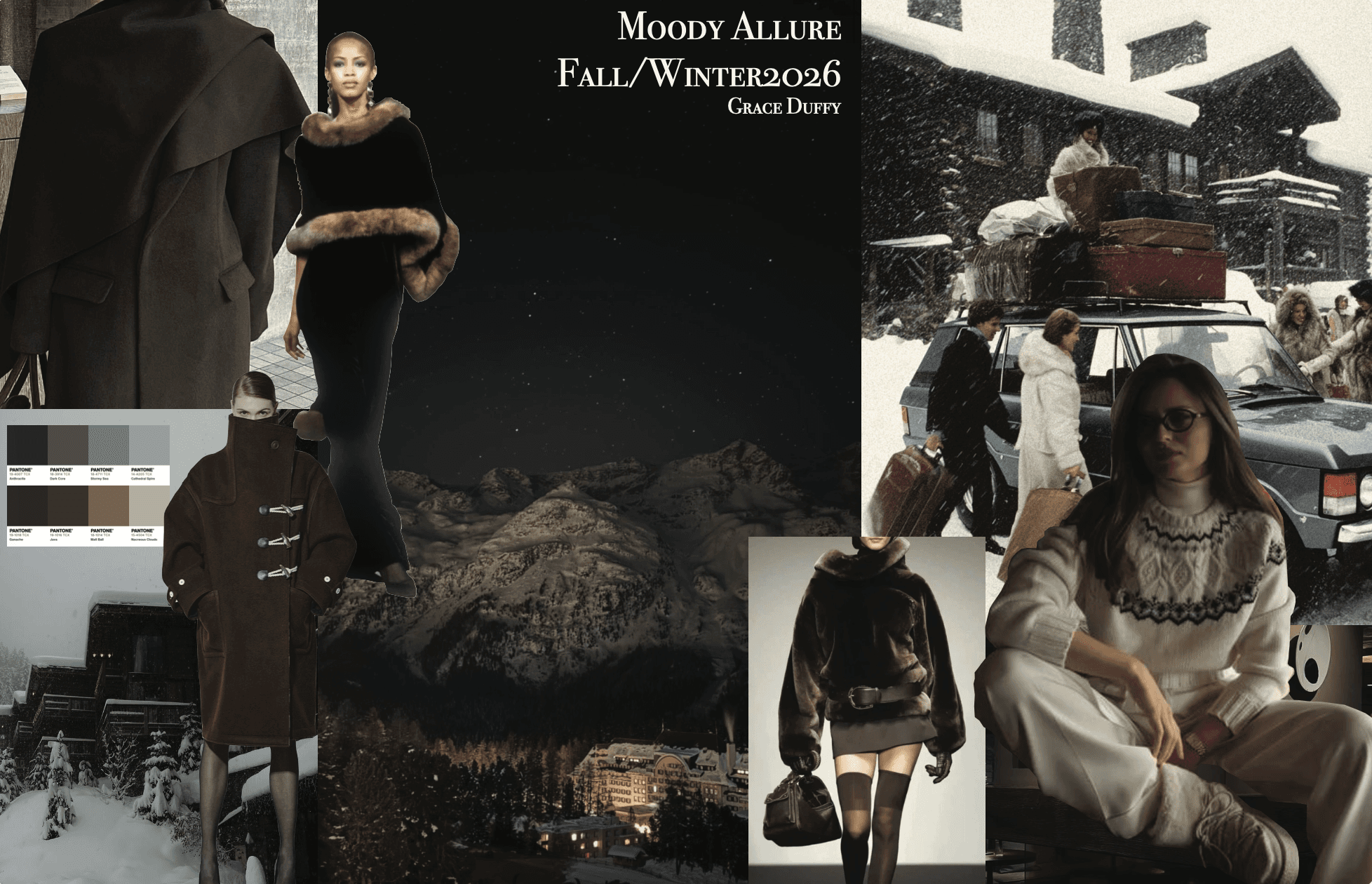 FW 25 Winter Wonderland — Watercolor Fashion Figures